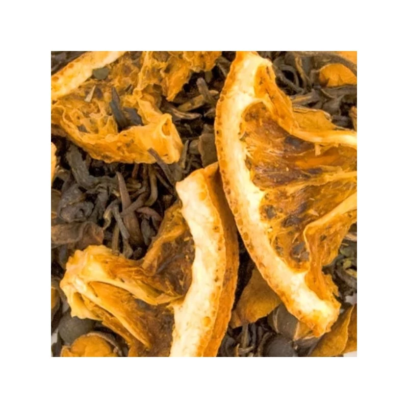 Té blanco, mandarina, rosas y lichi