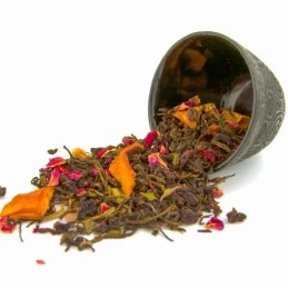 Té verde de jazmín, té verde Gunpowder, té Oolong, té verde Sencha, mango, té de Lichi, té blanco Pai Mu Tan