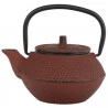 Tetera hierro colado 0,35l, color rojo