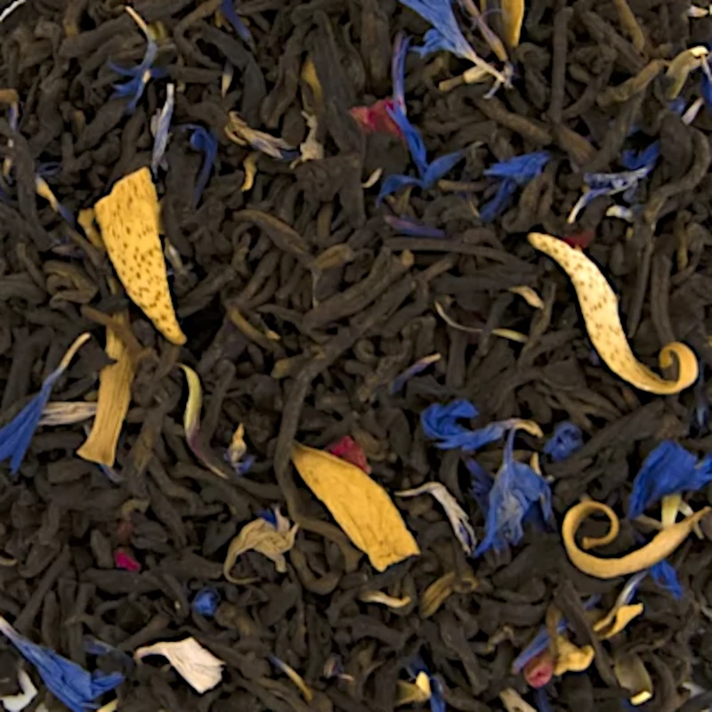 Té Pu Erh (rojo) frambuesa, azahar, aciano