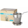 Filtro para té e infusiones de acero inox. con plato 5 cm.