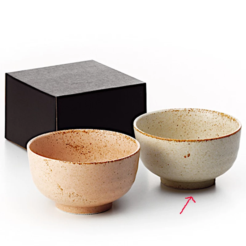 Cuenco para preparar té matcha, cerámica japonesa, color crema
