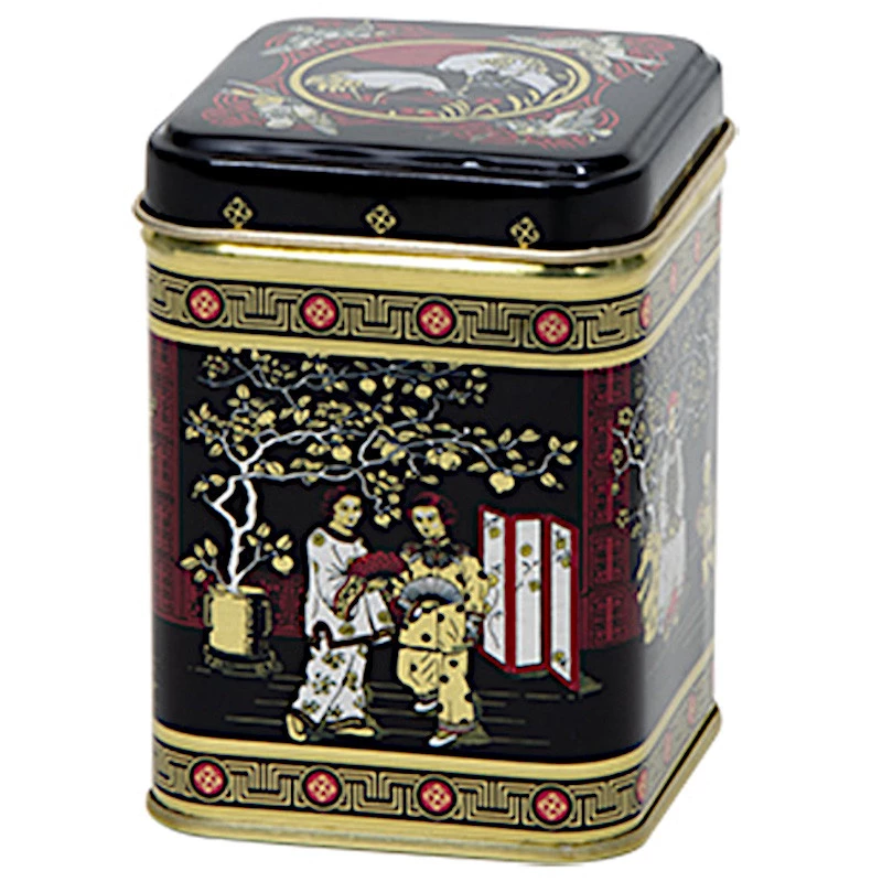 Lata para guardar té, de 25 gr de capacidad, motivos japoneses